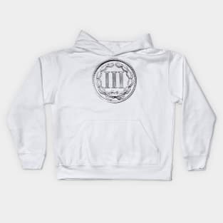 Three Cent Piece (1865 -1889) Kids Hoodie